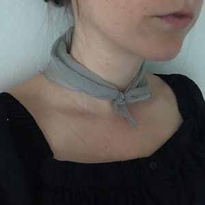 CLOSET CLOSING Sheer Grey Vintage Scarf